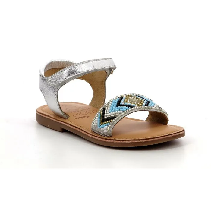 MOD 8 Sandales Capearls Argent - multico perles-1
