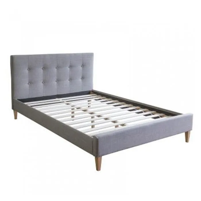 Lit capitonné avec matelas-0