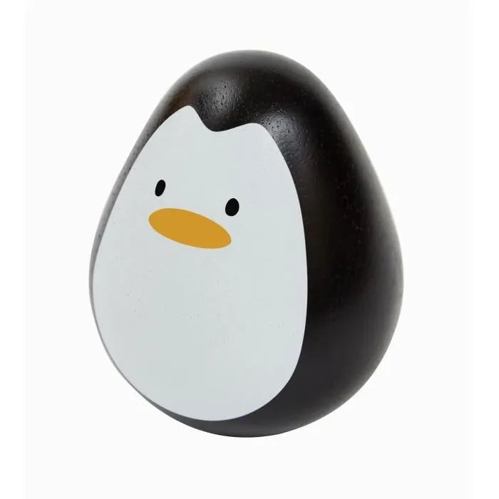 Jouet - PLAN TOYS - Pingouin dandinant - Bois - Noir et blanc - 0 mois - Naissance-0