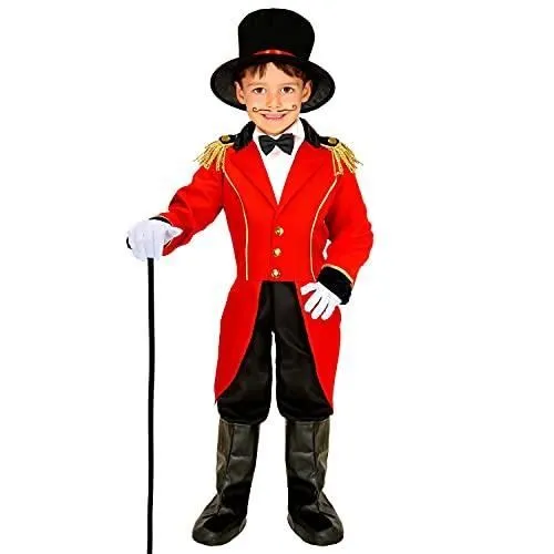 Widmann Costume de Directeur du cirque, Frack, Dompteur, Carnaval, Fête à thème, Mixte Enfant, Multicolore, 128-0
