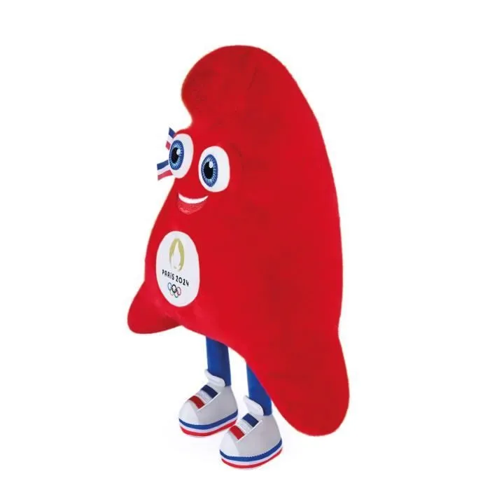 Mascotte Jeux Olympiques Paris 2024 - DOUDOU ET COMPAGNIE - multicolore - 35 cm - Peluche à câliner-2