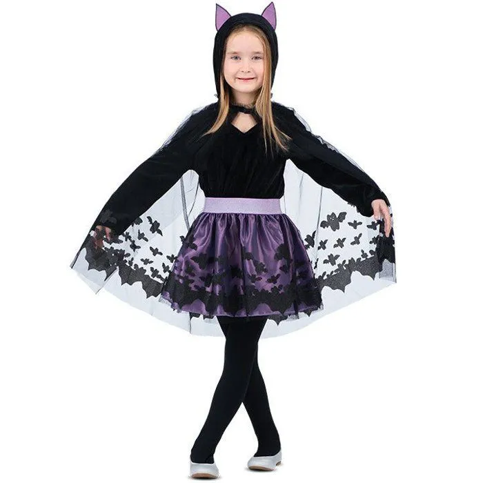 Déguisement Chauve-Souris Violette fille-0