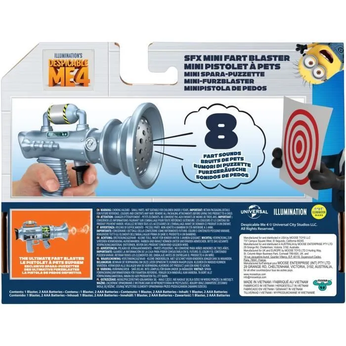 Mini Pistolet à Prouts - Moi Moche et Méchant 4 - 8 bruit différents-2