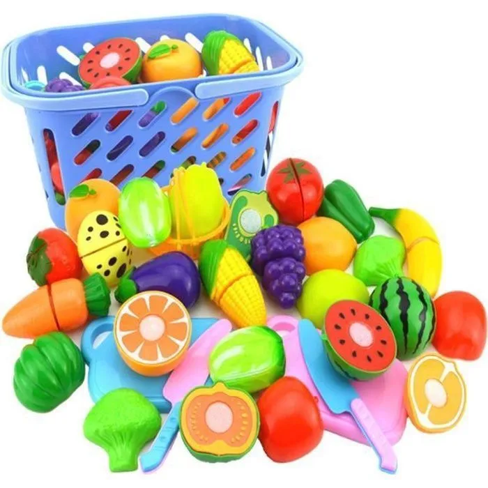 Jeu de rôle cuisine - Ensemble de fruits et légumes - Jouet pour enfant-0