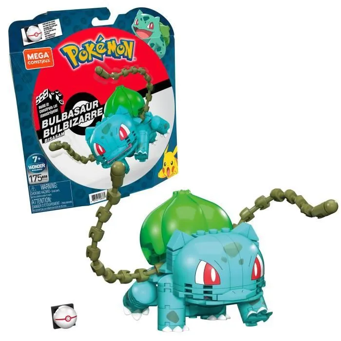 Mega Construx - Pokémon Bulbizarre à construire - Briques de construction - Dès 7 ans GVK83-0