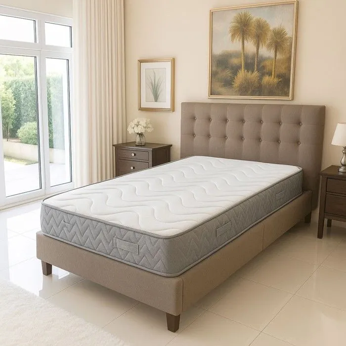 Lot de 2 Matelas 100x200 Densité 35 Kg/m³ - 24 cm - Soutien Très Ferme avec 2 Protèges-Matelas Moon - MATELAS MOONLIGHT-0