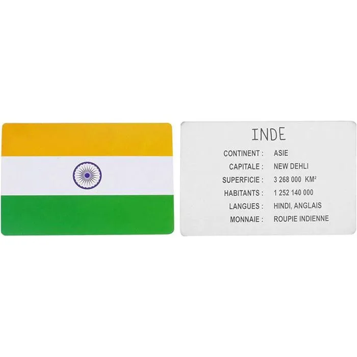 Jeux 2 Momes Cartes Educatives Pays et Drapeaux (2327)-3