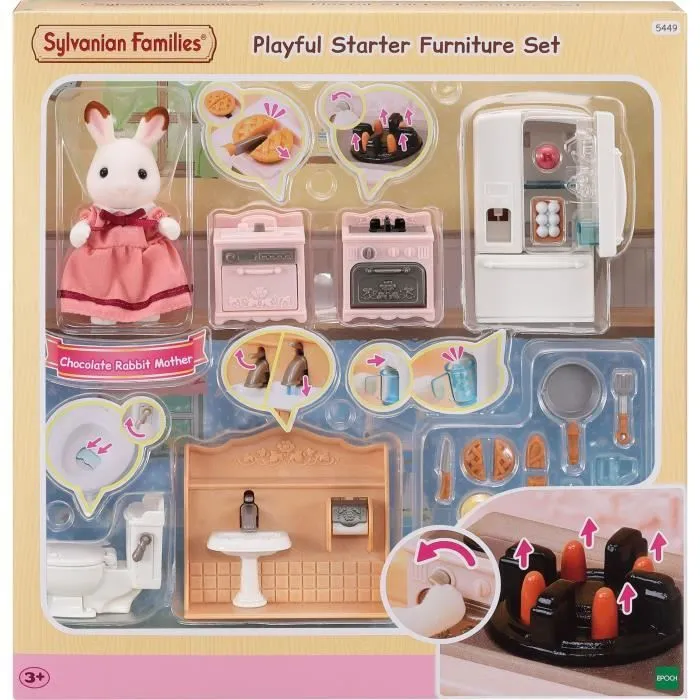 Set d'ameublement cosy cottage et maman - SYLVANIAN FAMILIES - 5449 - Mixte - A partir de 3 ans-1