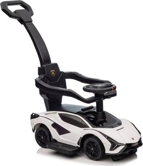 Vehicule porteur Lean cars - 13574 - Porteur avec Poussette Lamborghini QLS-996T Blanc-0