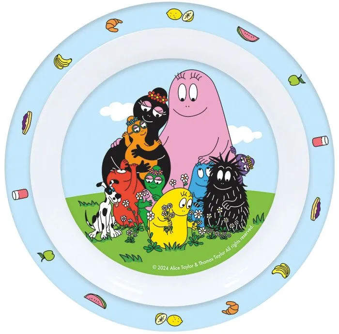 BARBAPAPA - Ensemble repas 3 pièces (assiette,bol, verre)-1