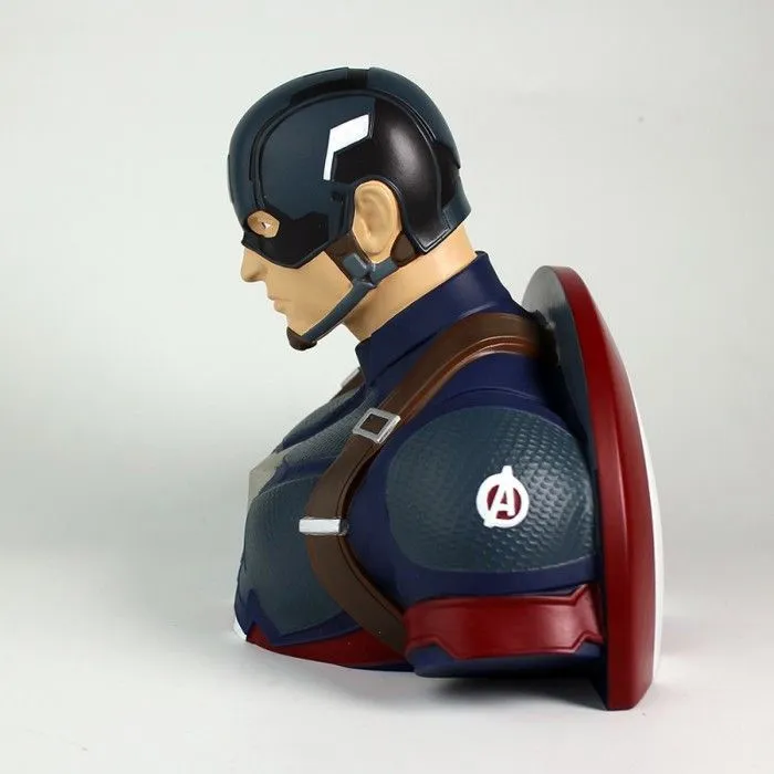 Figurine - MARVEL - Captain America - Tirelire buste 20cm - Multicolore - PVC - Adulte-4