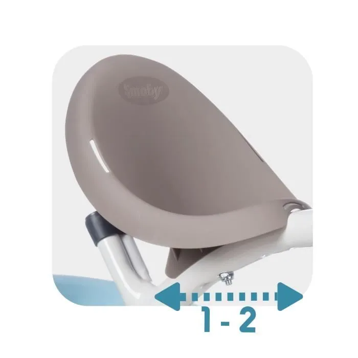 Tricycle évolutif enfant Smoby Balade Plus - Structure métal - Bleu-8