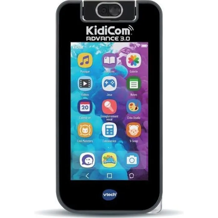 VTECH - KidiCom Advance 3.0 - Noir - Fonctionnalités High-Tech - 6-12 ans-0