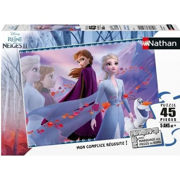 Puzzle La Reine des Neiges 2 - Nathan - 45 pièces - Amour de deux sœurs-2
