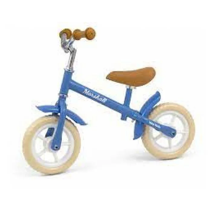 Draisienne à 2 roues Milly Mally - Bleu/Marron - Pour Enfant de 18 mois à 5 ans - Utilisation Extérieur-0