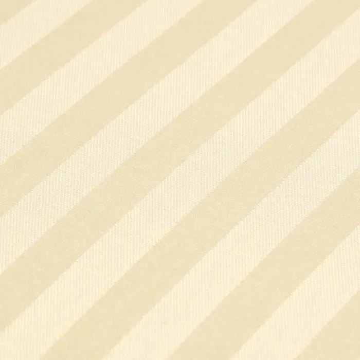 Drap plat rayé satin de coton égyptien 330 fils coloris Jaune pastel 270 x 300 cm-3