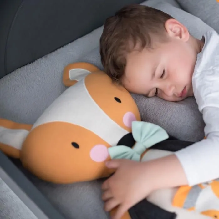 Peluche géante en coton Renard Orange Taille Unique-5
