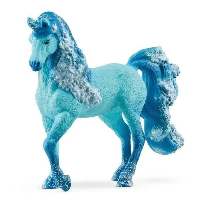 Figurine Licorne Marine Elementa - Figurine Licorne Fille Détaillée - Jouet Schleich à Offrir - Pour Garçons et Filles de 5 à 12-0