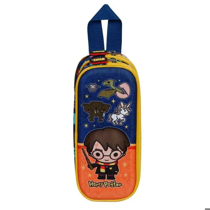 Trousse à crayons - Harry Potter - Crest - Orange - Taille Unique - Zippée-1