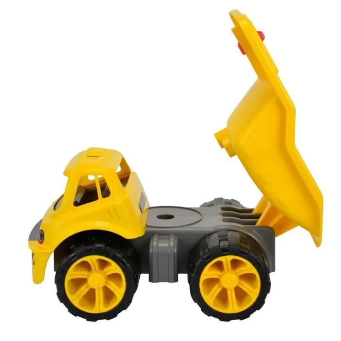 Camion Benne - Smoby - BIG MAXI - Benne basculante - Grosses roues soft silencieuses - Jaune-2