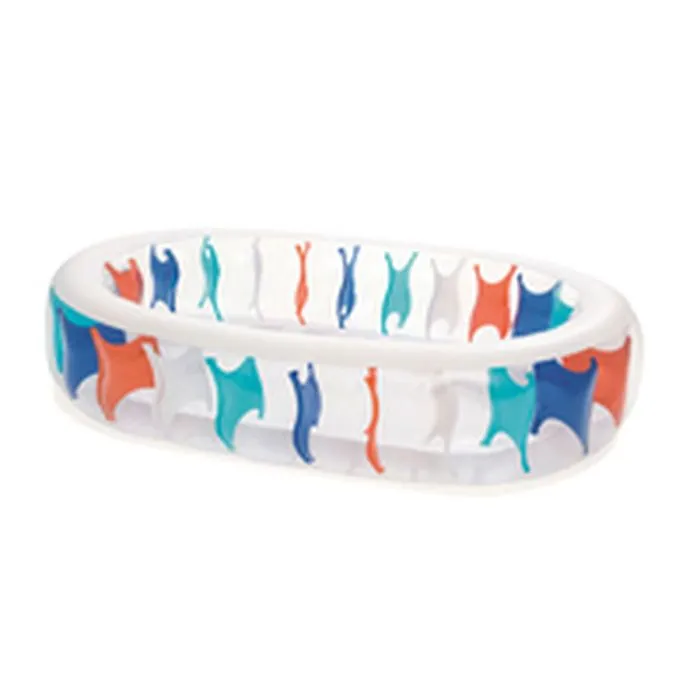 Piscine Gonflable pour Enfants - BESTWAY - Elíptica - Ovale - Vinyle résistant testé - Bleu-5