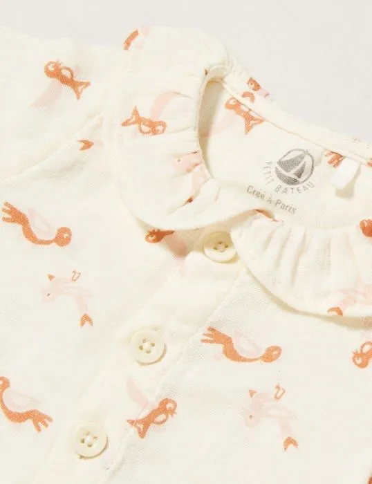 Coffret mixte - textile - repas - jouet Petit bateau - A050W - Blusa Bebe Fille-1