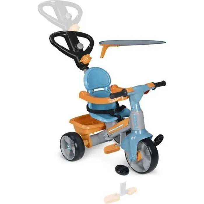 Bebeboutik Tricycle evolutif FEBER Trike Baby Plus Music Violet et rose Pour enfants de 1 a 3 ans