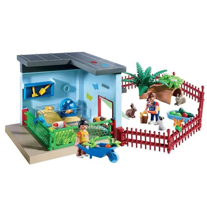 PLAYMOBIL 9277 - City Life - Maisonnette des Rongeurs et Lapins - Mixte - A partir de 4 ans-1
