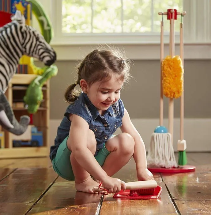 Kit De Nettoyage MELISSA & DOUG - Époussette, Balaye, Passe La Serpillère - Garçon et Fille - 3 ans-2