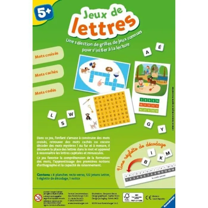 Jeux de lettres - Jeu éducatif - Initation à la lecture - Ravensburger - Dès 5 ans-3