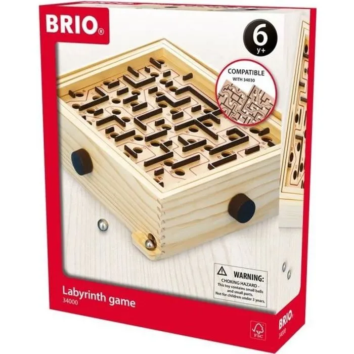 Jeu de Labyrinthe BRIO en bois - Ravensburger - Mixte - A partir de 6 ans-0