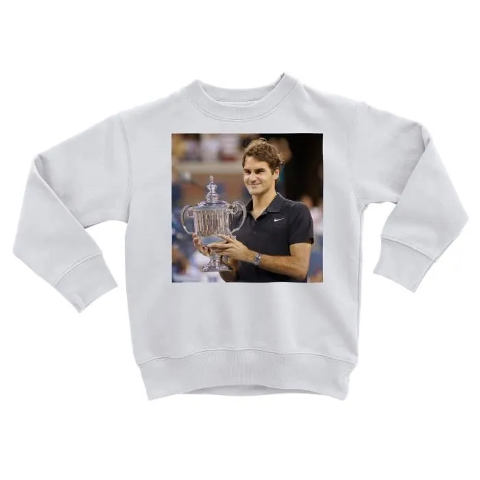 Sweatshirt Enfant Trophee Grand Chelem Roger Federer Tennis Superstar Sport-0