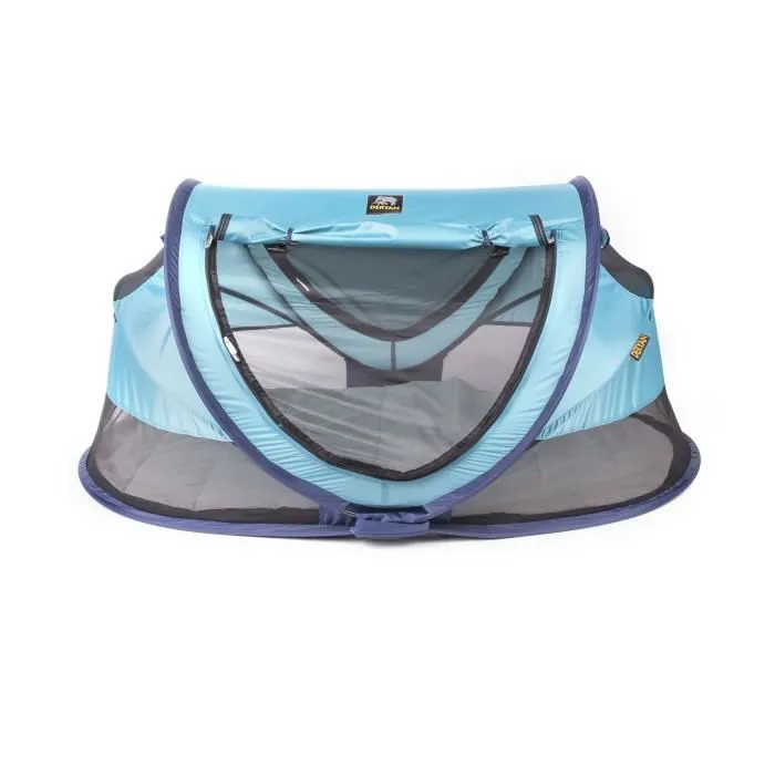 DERYAN Lit d'enfant de voyage avec moustiquaire Luxe 2020 Bleu marine-1