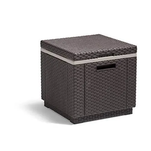 Glacière - Allibert - GF05819 - Marron - Plastique - Pratique pour sorties en plein air-0