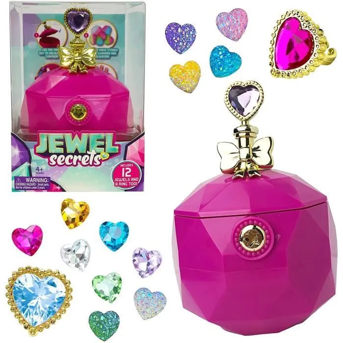 Jewel secrets, Pack Bague Magique & Joyaux, Loisirs créatifs, Transforme des pierres en joyaux pour créer des bijoux-0