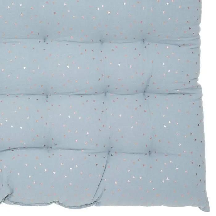 Matelas de sol enfant "Berlingot" - bleu 60x120 cm - Bleu gris - Atmosphera createur d'interieur-3