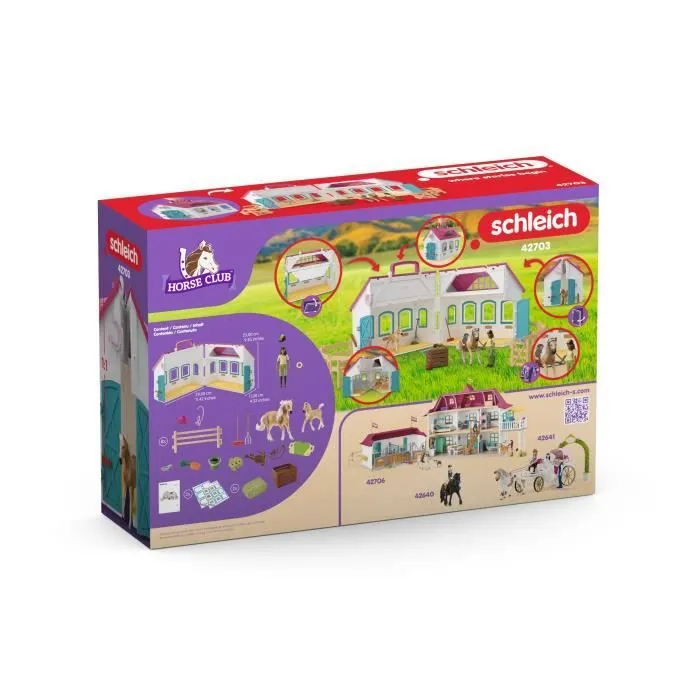 Coffret Écurie Transportable SCHLEICH 42703 Horse Club, Dès 4 ans-8