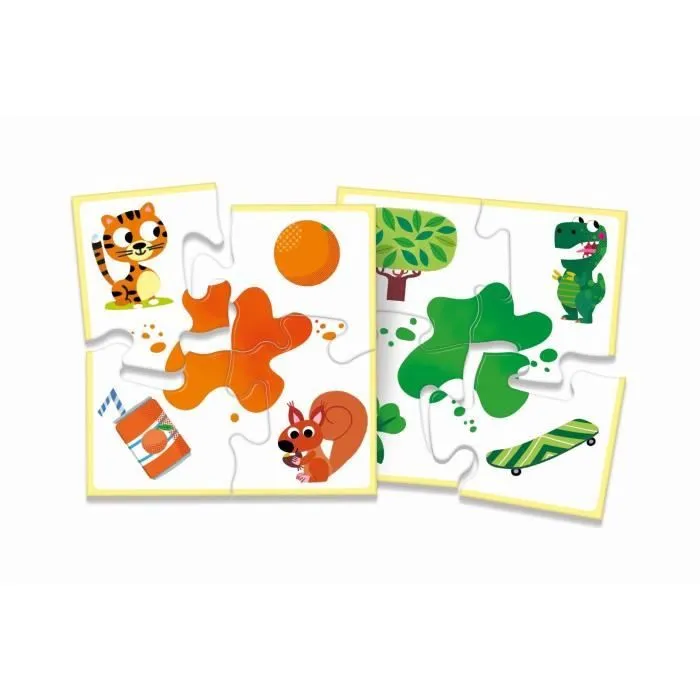 Clementoni - Coffret de 8 jeux en 1 - Jeux éducatifs formes, couleurs, nombres, quantités - Dés 3 ans-6