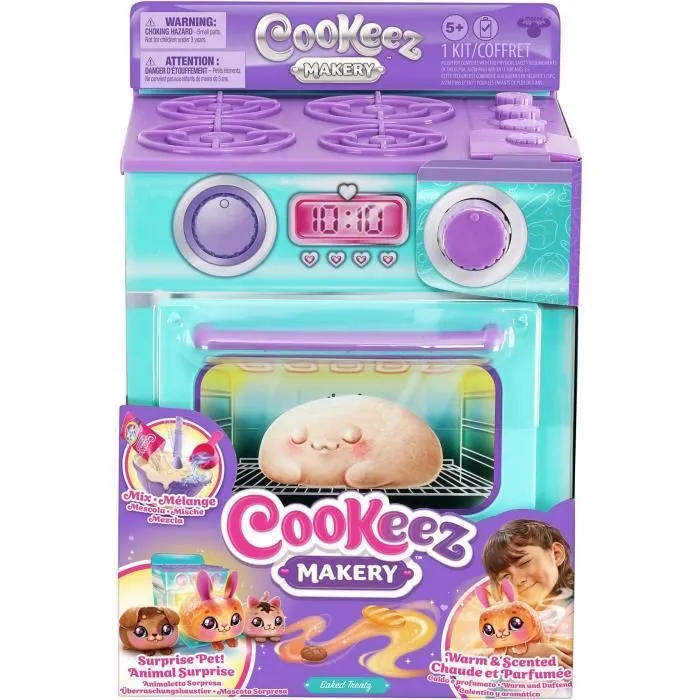 Fabrique à Pâtisserie Bleue - MOOSE TOYS - COOKEEZ MAKERY - Four interactif, peluche parfumée et accessoires-0