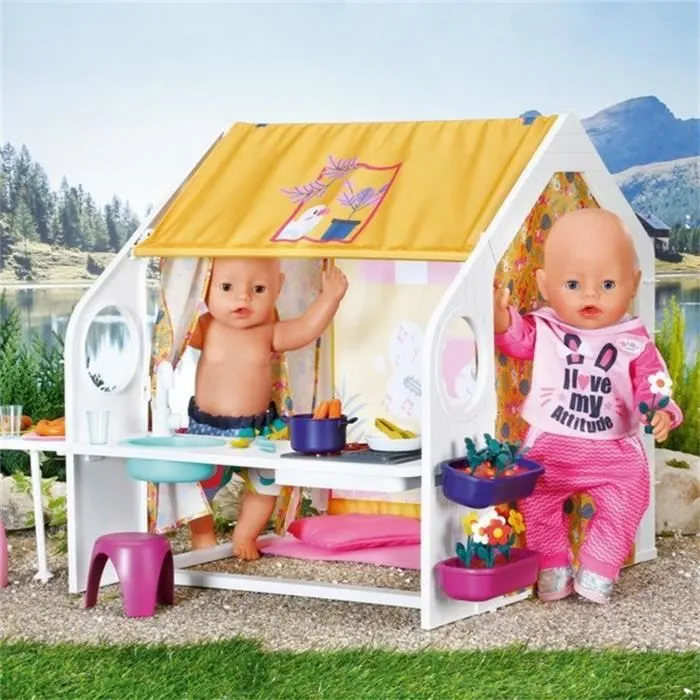 Maison pour poupées - ZAPF CREATION - Baby born - Accessoires sonores et lumineux - 36-43 cm - Intérieur-1