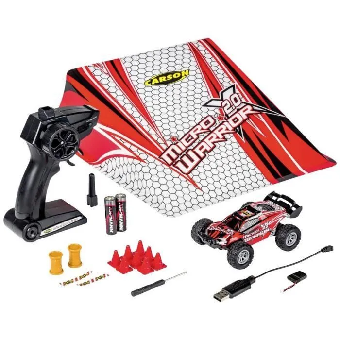 Véhicule RC - CARSON - Micro X-Warrior 2.0 - Électrique - Rechargeable USB - Pour débutants-0