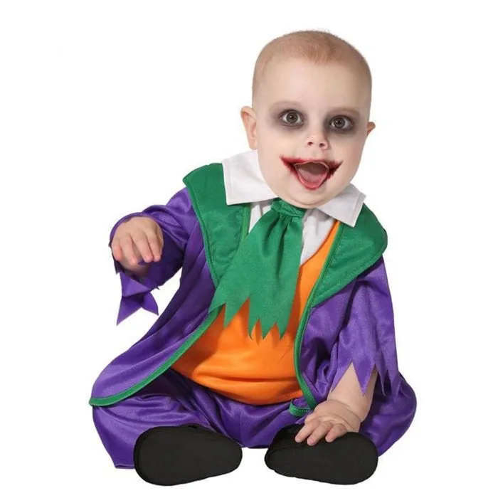 Déguisement petit clown fou bébé-0