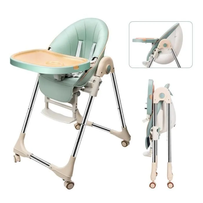 Chaise haute évolutive pour bébé - Sweety Fox - 7 hauteurs, dossier inclinable, plateau clipsable-3