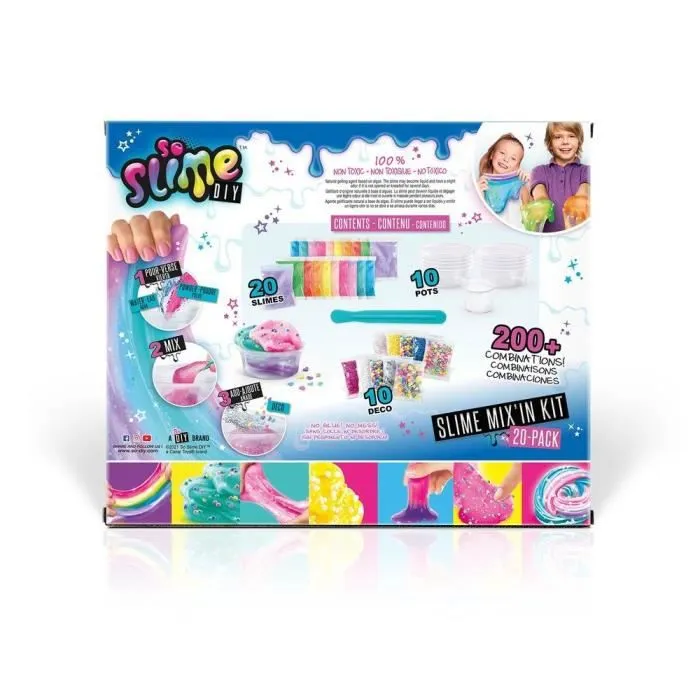 Kit de fabrication de 20 Slimes - CANAL TOYS - Violet - Pour enfants à partir de 6 ans-5