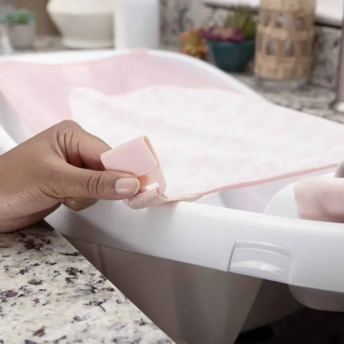 INGENUITY Baignoire bébé évolutive Deluxe rose, de la naissance jusqu'à 3 ans avec hamac bébé inclus-5