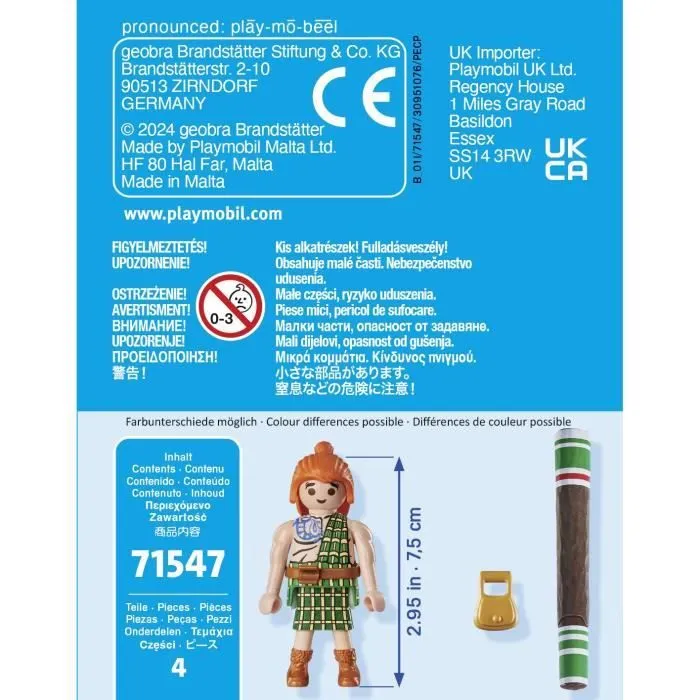 PLAYMOBIL 71547 Mac Oloch, Astérix, Personnages de la BD, Dès 5 ans-3