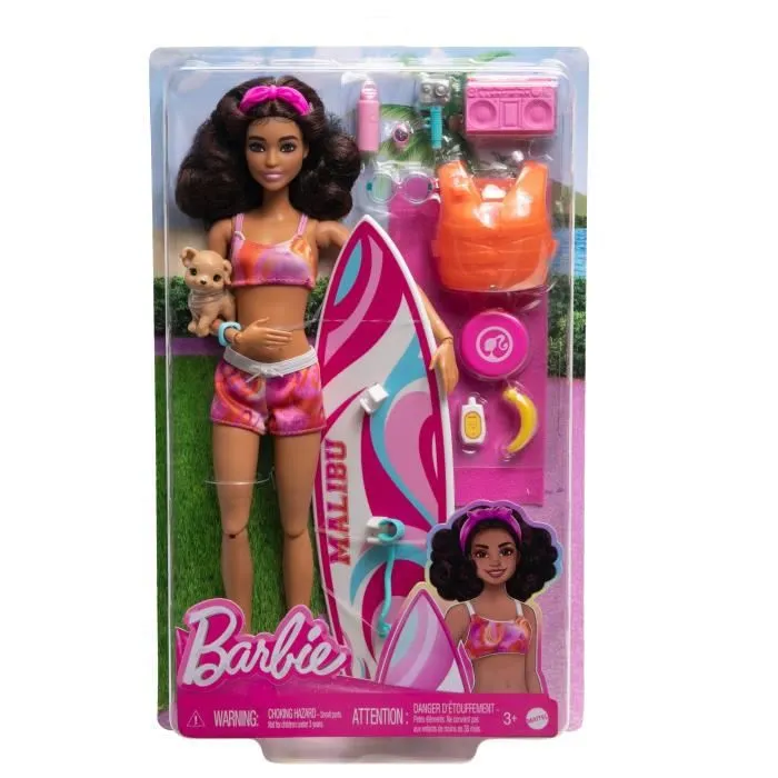 BARBIE - BARBIE BARBIE SURF DOLL + ACCY (CP6) - 21A - poupée - 3 ans et +-4