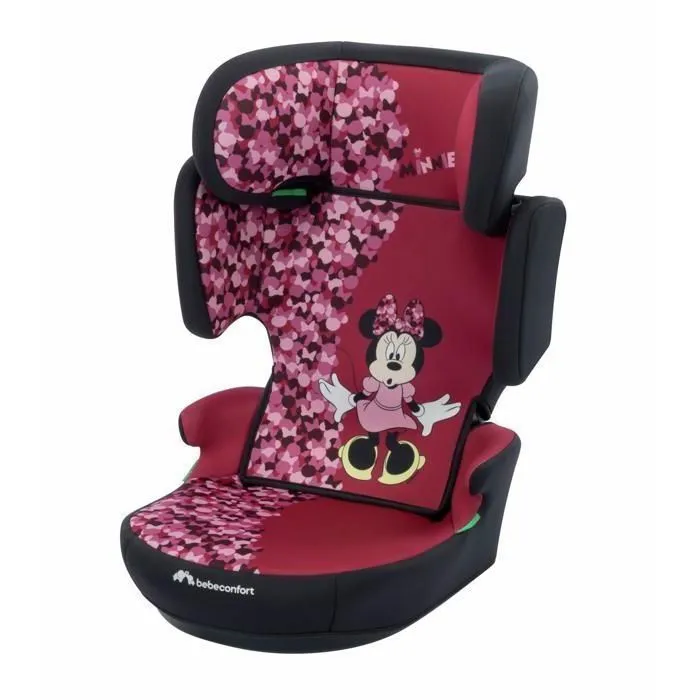 BEBECONFORT DISNEY Hera i-Safe i-Size Siège auto réhausseur, Ceinturé, Groupe 2/3, 3,5 à 12 ans,  15-36 kg, 100-150 cm, Fun Minnie-0
