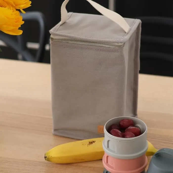 BEABA, Pochette repas bébé, isotherme, gris perle-5