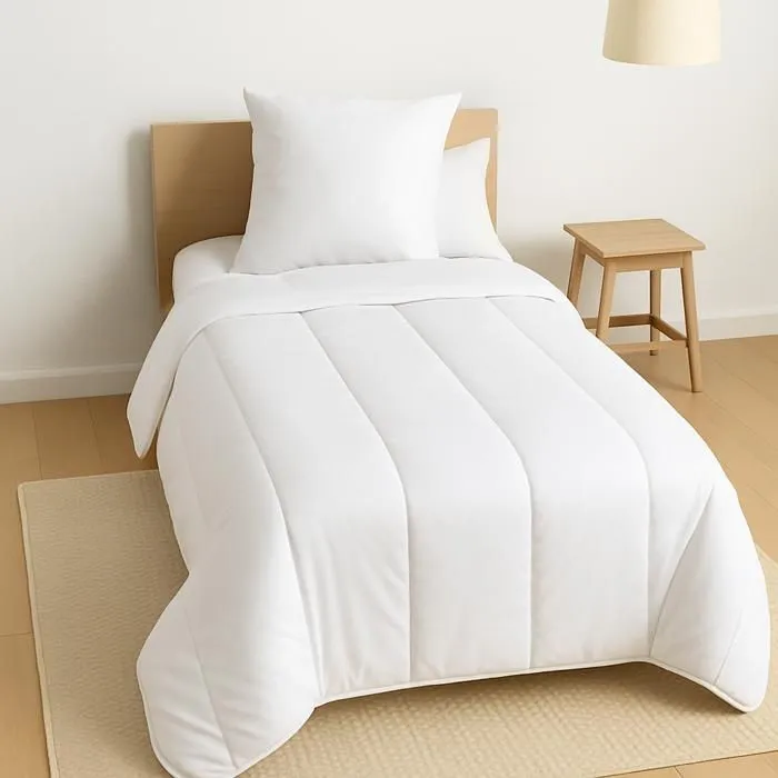 Couette Tempérée 100% France - 1 personne 140x200 - MI SAISON - MORTREUX-0